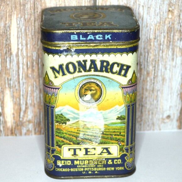 Monarchy Other - Vintage Monarch Tea Tin Reid, Murdoch & Co.